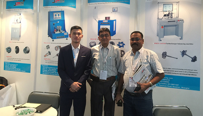劍平平衡機—印度國際機床展會正在如火如荼地進行中