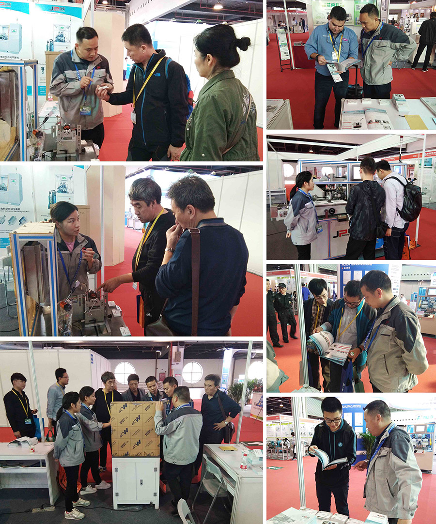 上海劍平動平衡機參展小電機展